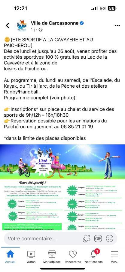 شقة Carcassonne Aigle D Or المظهر الخارجي الصورة